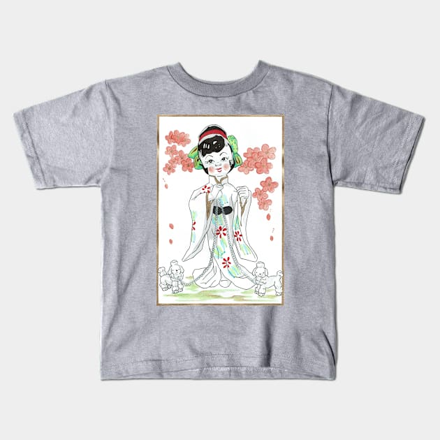 Chinese Woman Kids T-Shirt by AnaMartins